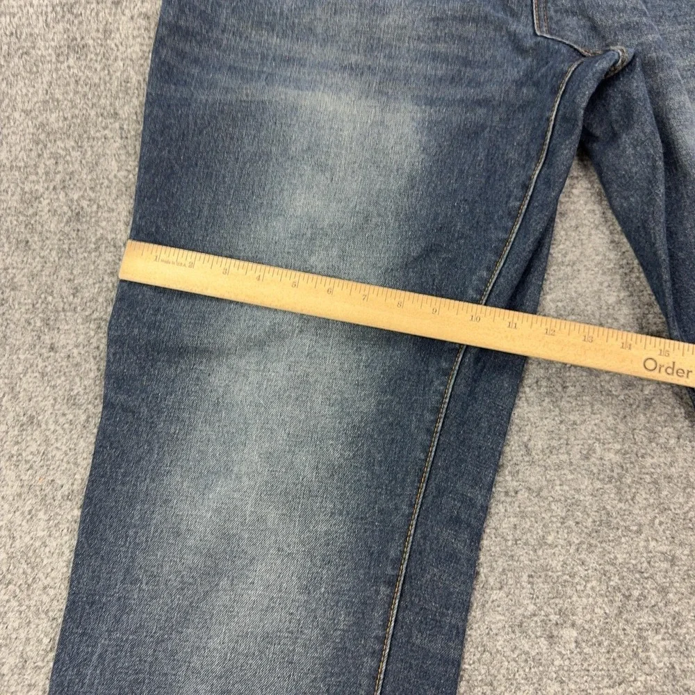 Ecko Unltd. Slim Straight‎ Jeans Mens 40x30 Blue Medium Wash Denim Pants Casual